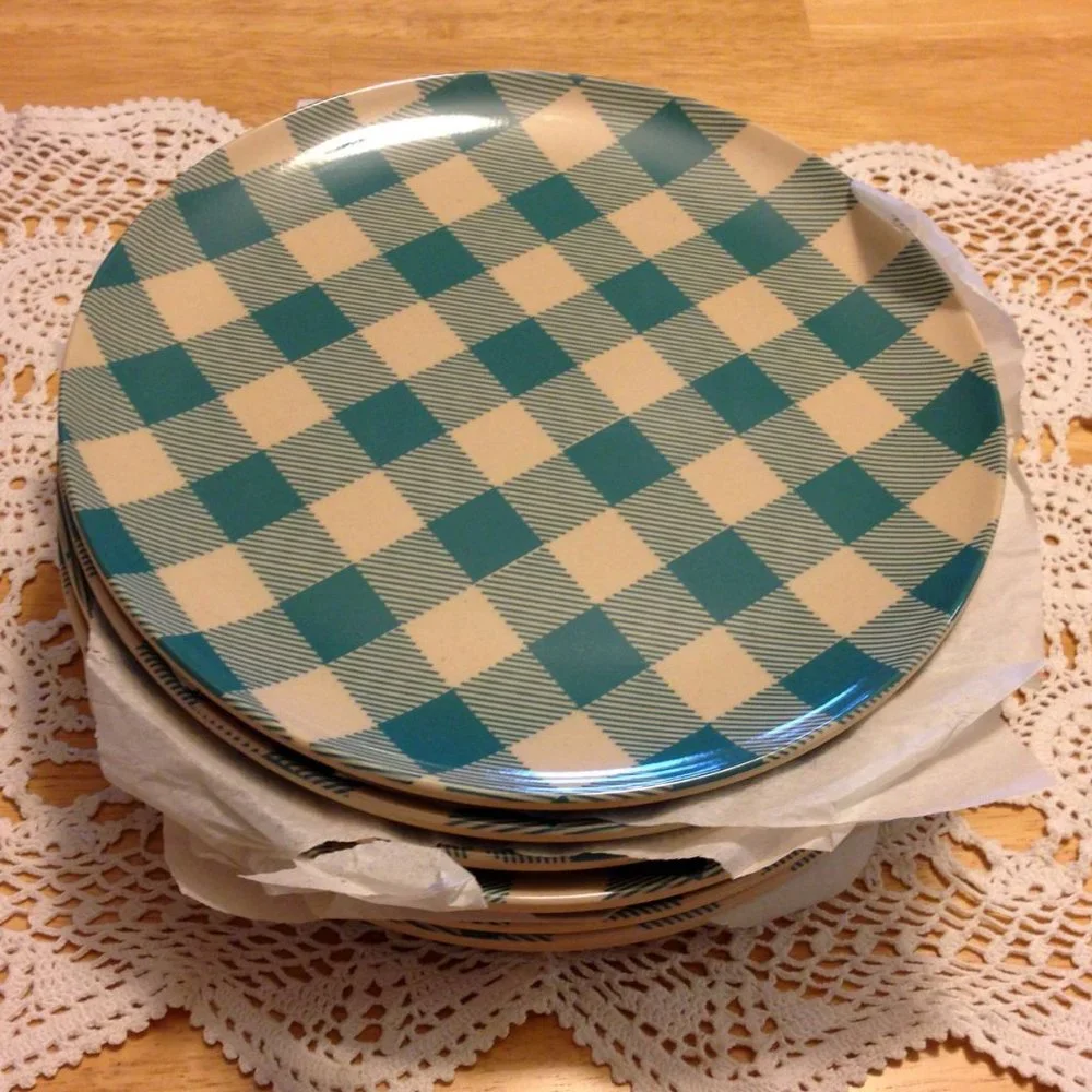 Eight new melamine plates from Target